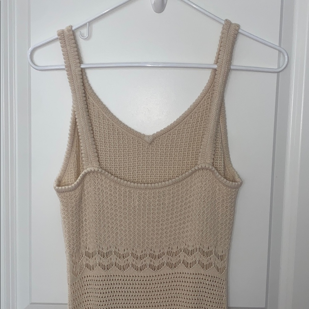 Old Navy Cream Sleeveless Maxi Dress - Picture 5 of 6